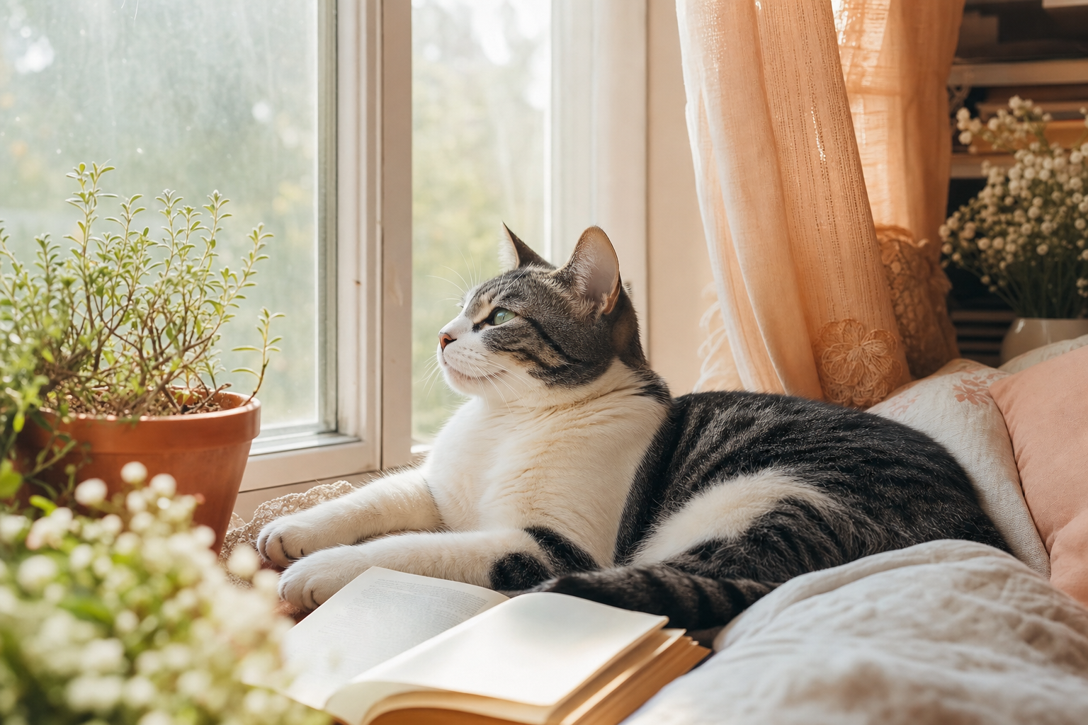 Chat à la fenêtre